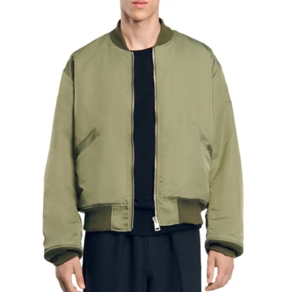 Bomber Boxy Zip Front Jacket